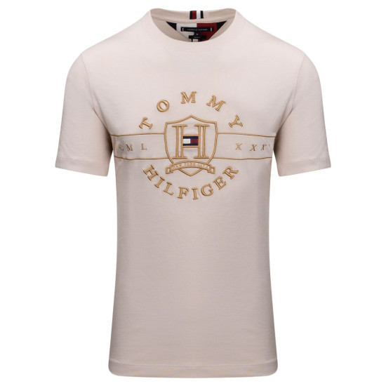 Tommy Hilfiger Εκρού T-shirt C Neck - MW0MW25957