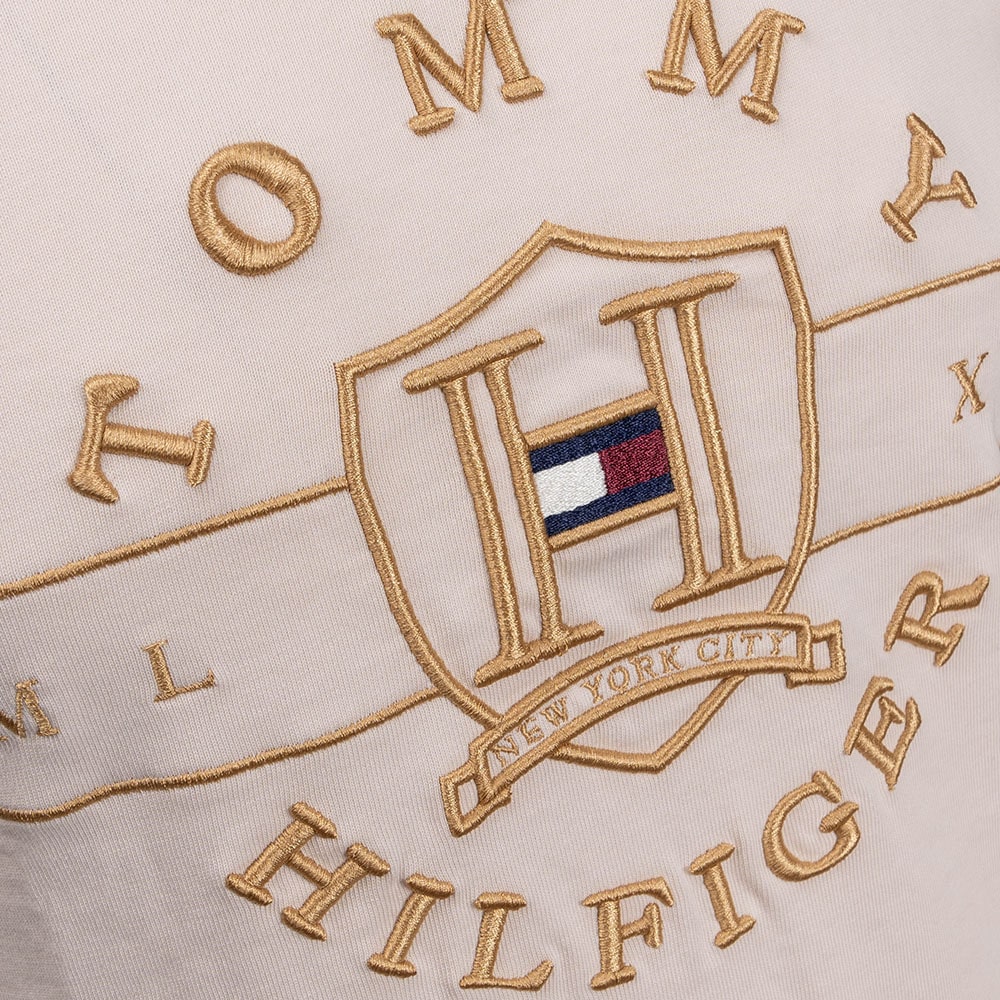 Tommy Hilfiger Εκρού T-shirt C Neck - MW0MW25957