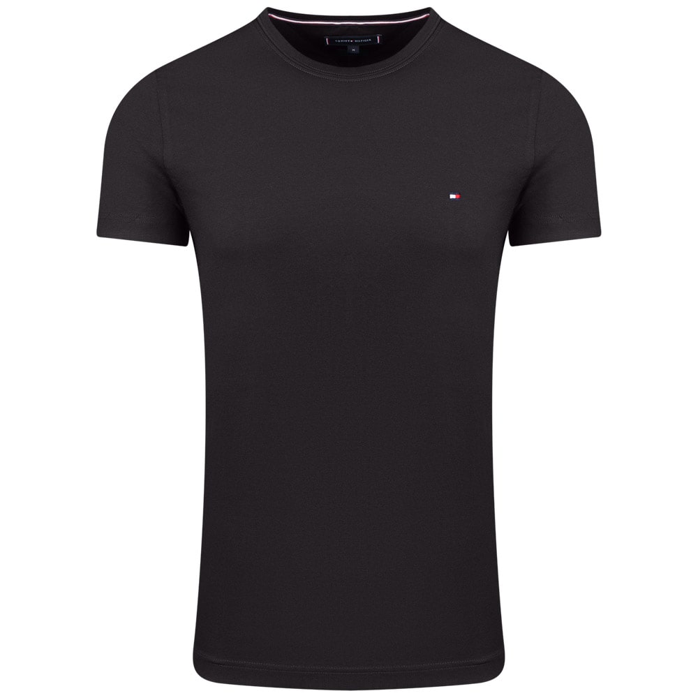 Tommy Hilfiger Μαύρο T-shirt C Neck - MW0MW27539