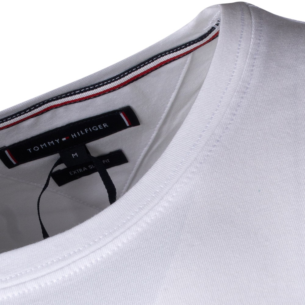 Tommy Hilfiger Λευκό T-shirt C Neck - MW0MW27539