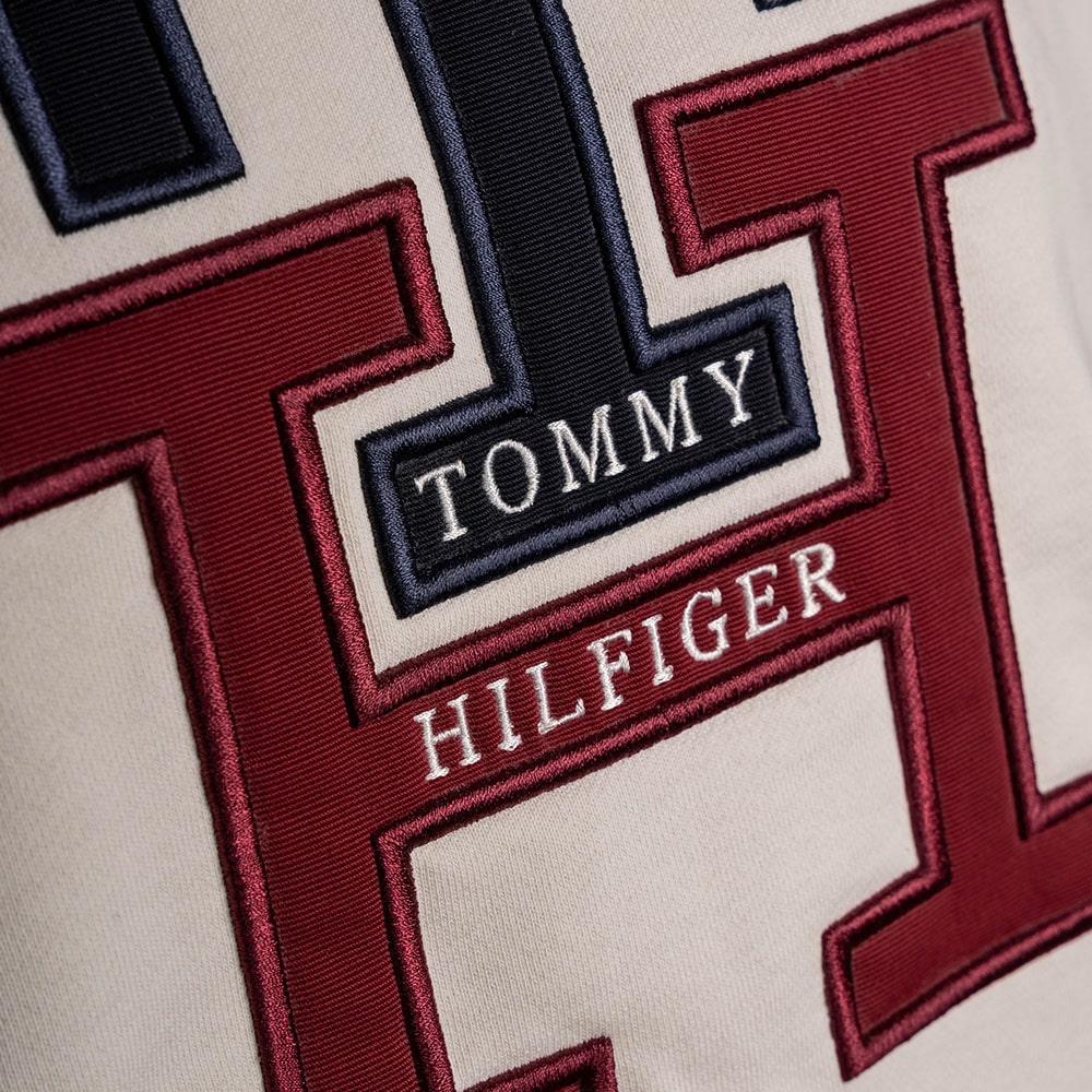 Tommy Hilfiger Εκρού Hoodie Lux Monogram - MW0MW28187