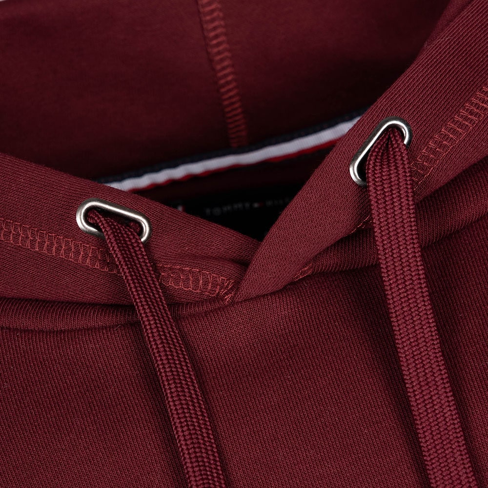 Tommy Hilfiger Μπορντό Hoodie Essential Monogram - MW0MW28677