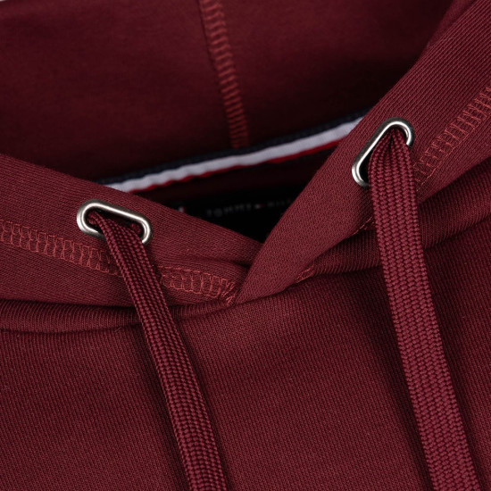 Tommy Hilfiger Μπορντό Hoodie Essential Monogram - MW0MW28677