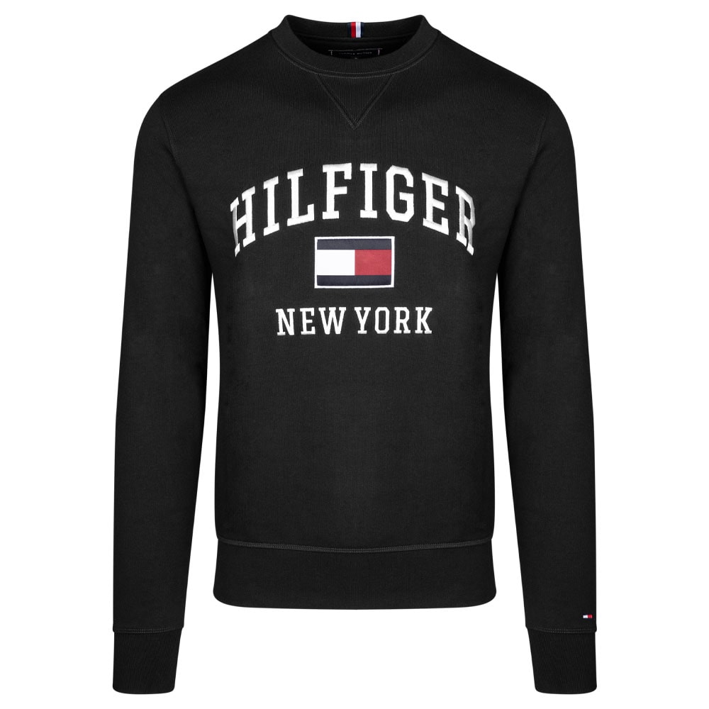 Tommy Hilfiger Μαύρο Φούτερ C Neck MW0MW28755