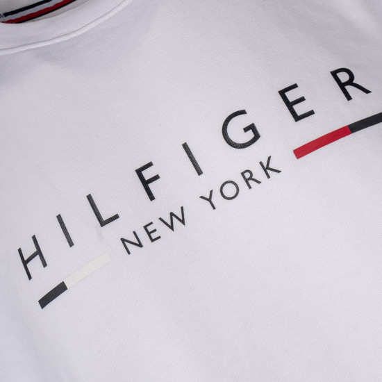 Tommy Hilfiger Λευκό Φούτερ C Neck MW0MW29324
