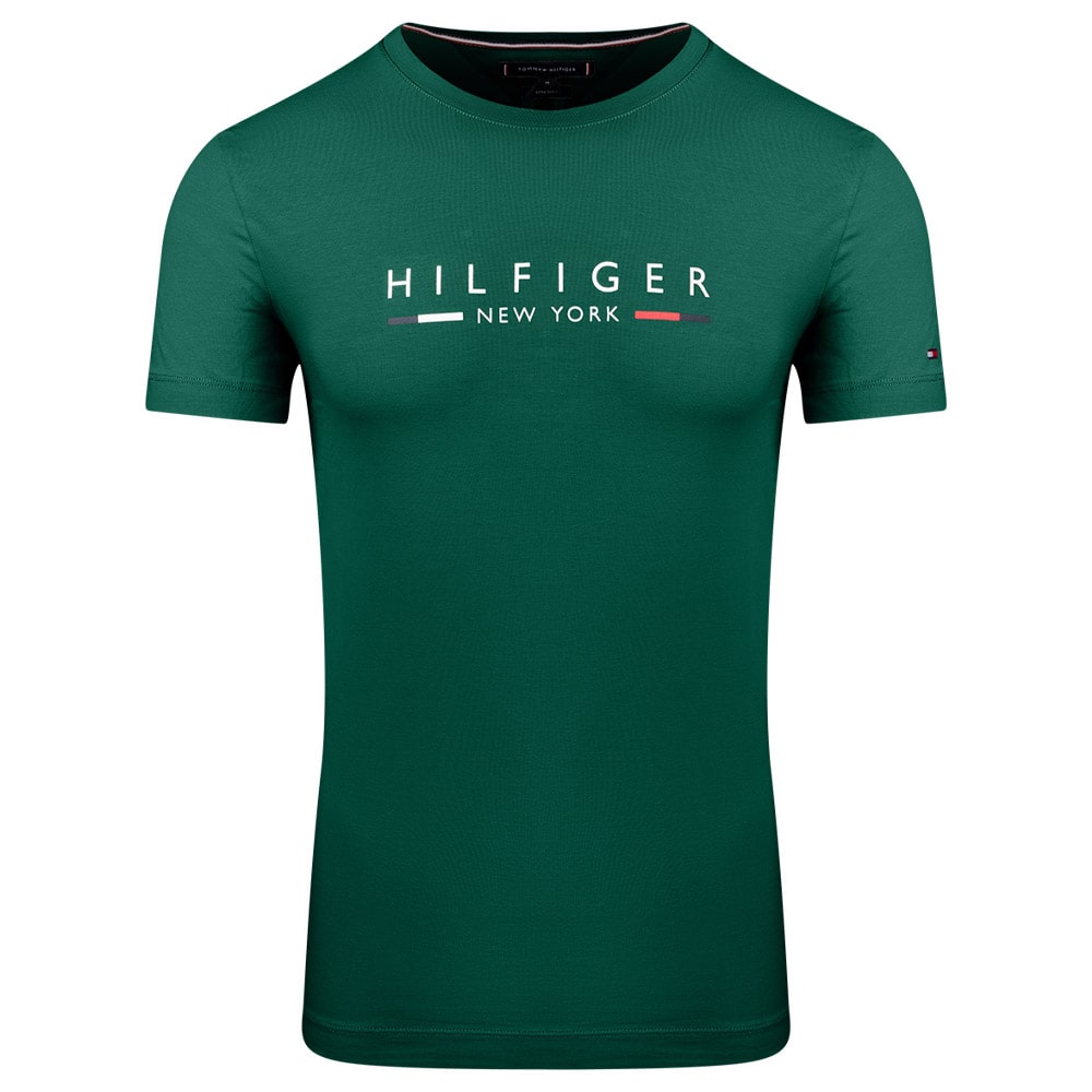 Tommy Hilfiger Πράσινο T-shirt C Neck - MW0MW29372