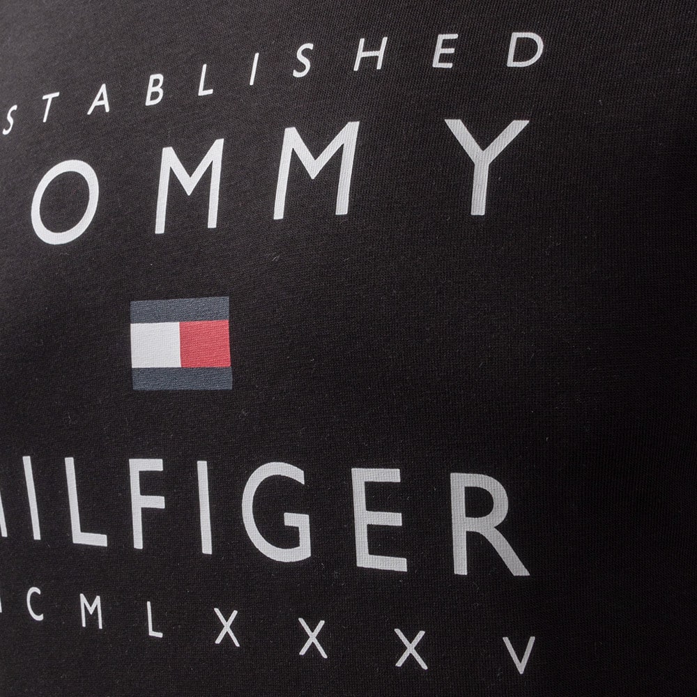 Tommy Hilfiger Μαύρο T-shirt C Neck - MW0MW29377