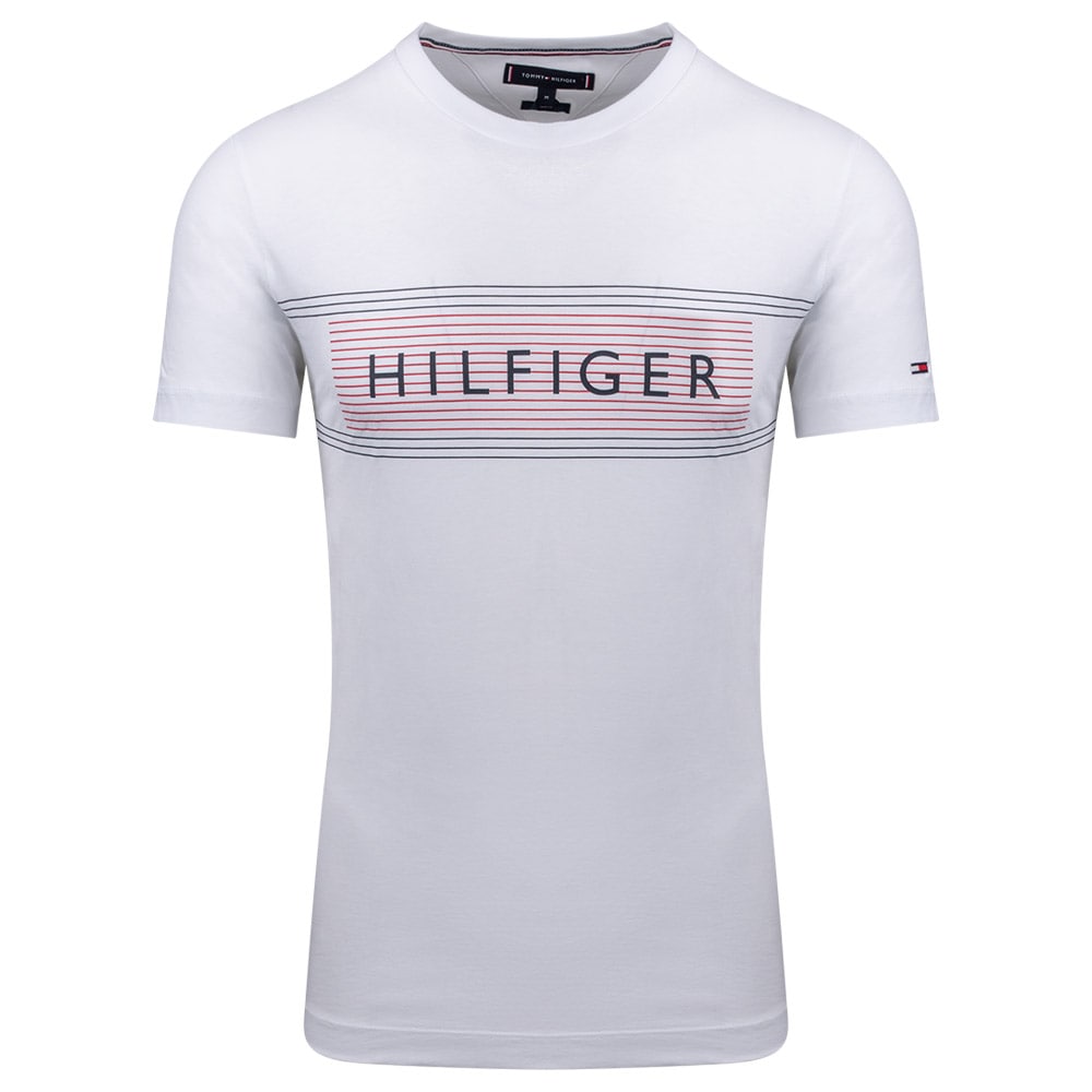 Tommy Hilfiger Λευκό T-shirt C Neck - MW0MW30035