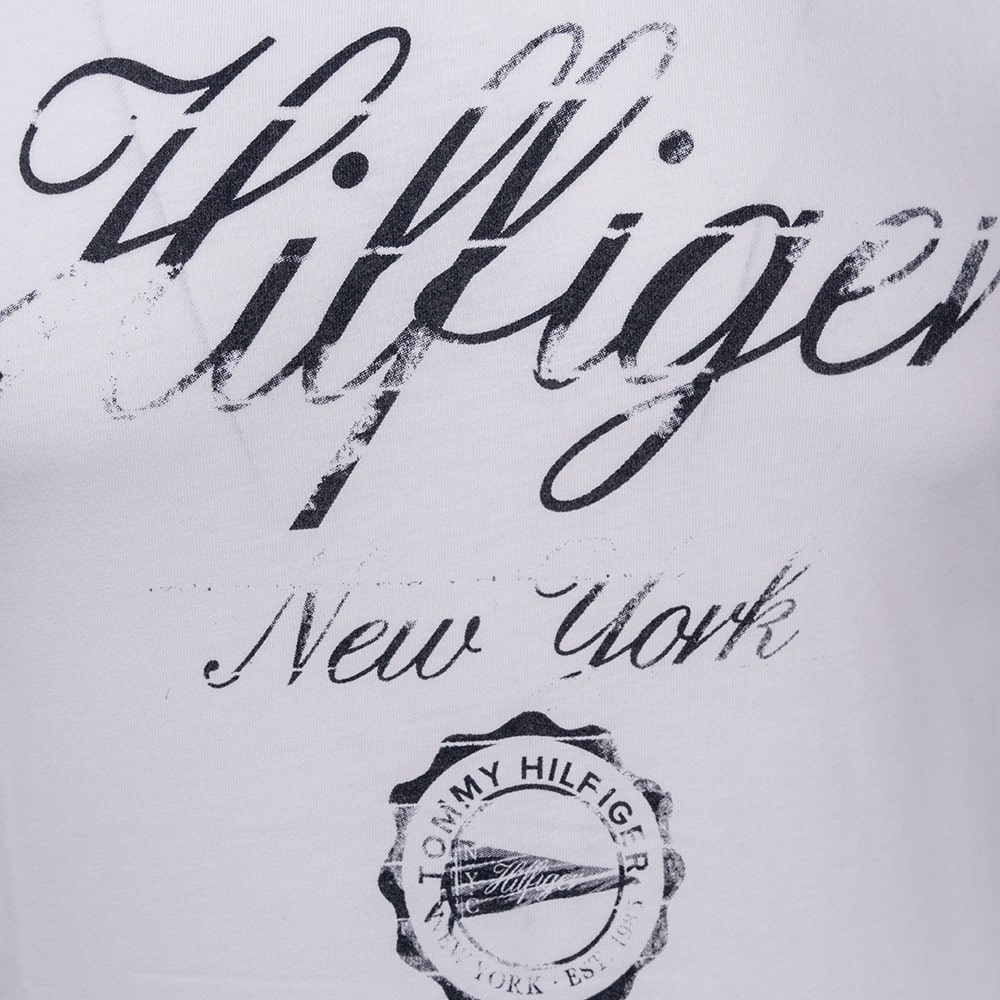 Tommy Hilfiger Λευκό T-shirt C Neck - MW0MW30040