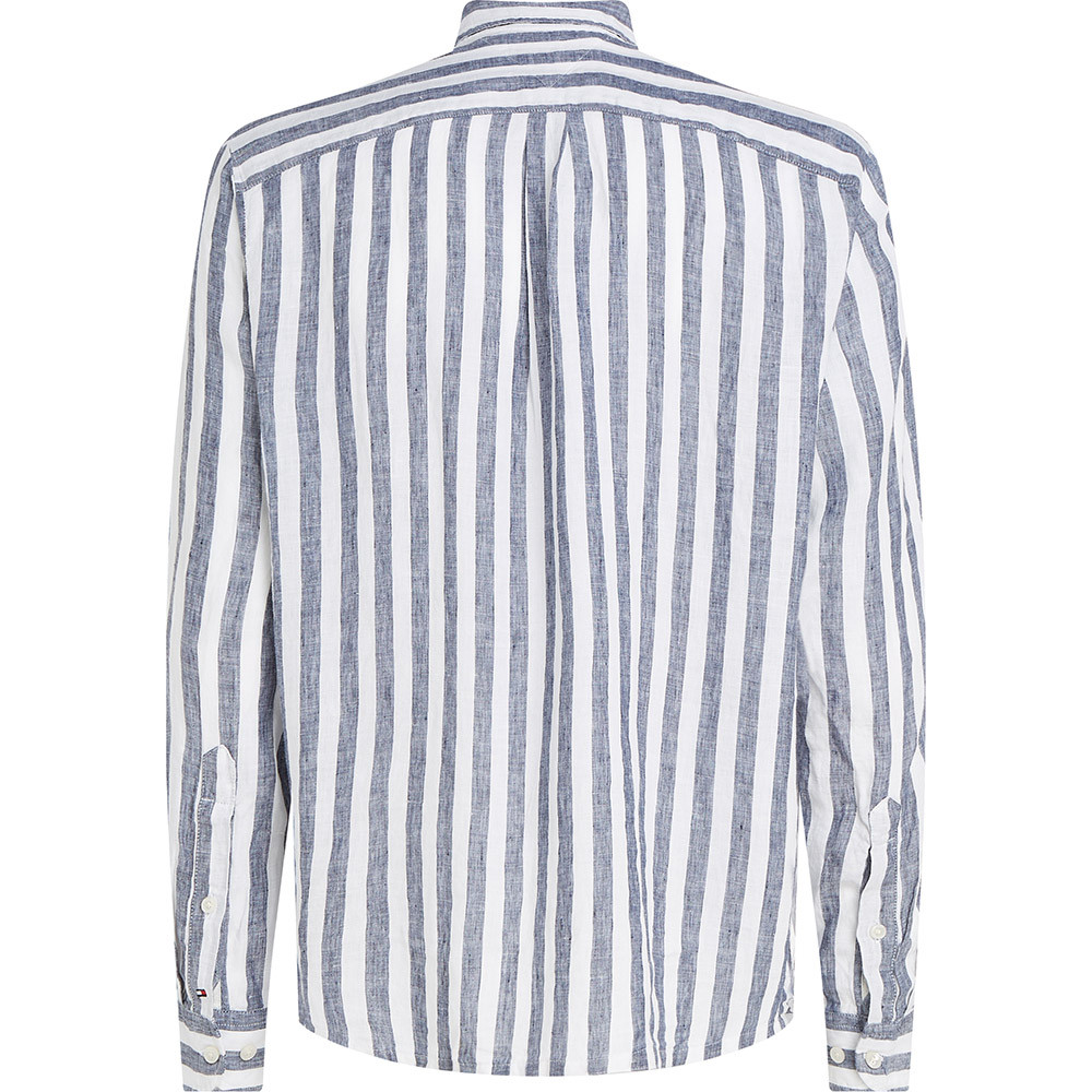 Tommy Hilfiger Λευκό Πουκάμισο Button Down 100% Linen - MW0MW30705
