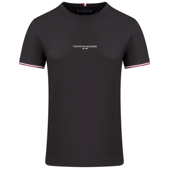 Tommy Hilfiger Μαύρο T-shirt C Neck - MW0MW32584