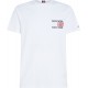 Tommy Hilfiger Λευκό T-shirt C Neck - MW0MW32597