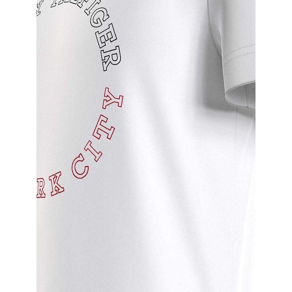 Tommy Hilfiger Λευκό T-shirt C Neck - MW0MW32602