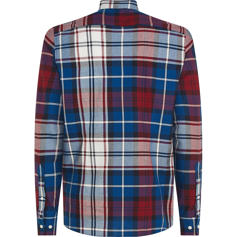 Tommy Hilfiger Μπλε Καρό Πουκάμισο Button Down - MW0MW32893