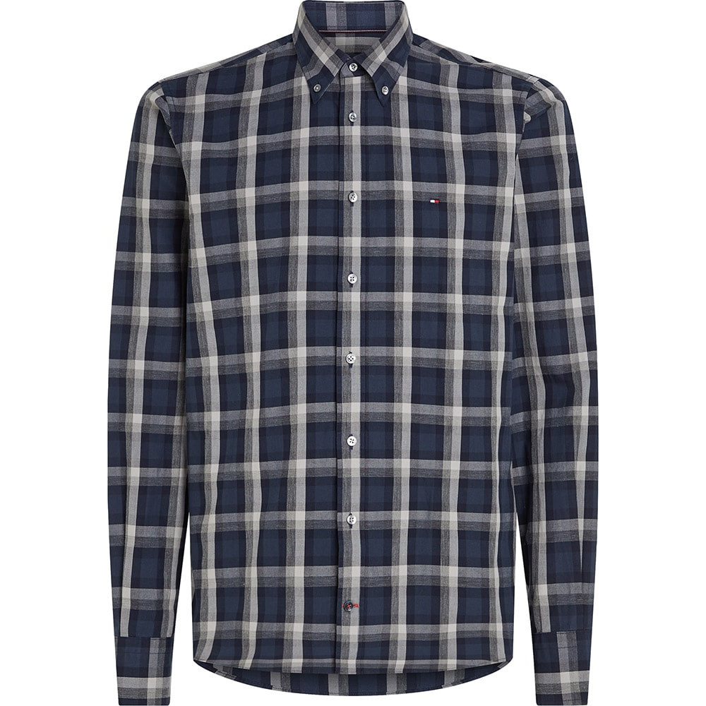Tommy Hilfiger Μπλε Καρό Πουκάμισο Button Down - MW0MW32899
