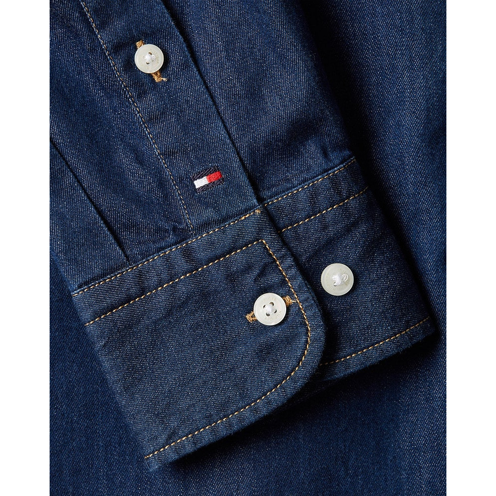 Tommy Hilfiger Μπλε Πουκάμισο Button Down Denim - MW0MW33331