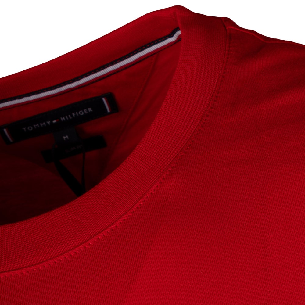 Tommy Hilfiger Κόκκινο T-shirt C Neck - MW0MW33689