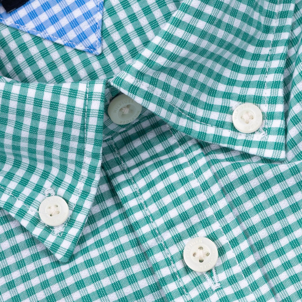 Tommy Hilfiger Λευκό/Πράσινο Καρό Πουκάμισο Button Down - MW0MW33764