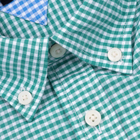 Tommy Hilfiger Λευκό/Πράσινο Καρό Πουκάμισο Button Down - MW0MW33764
