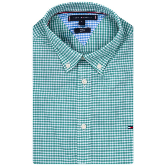 Tommy Hilfiger Λευκό/Πράσινο Καρό Πουκάμισο Button Down - MW0MW33764