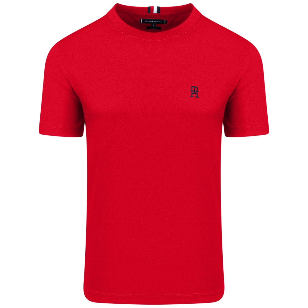 Tommy Hilfiger Κόκκινο T-shirt C Neck - MW0MW33987