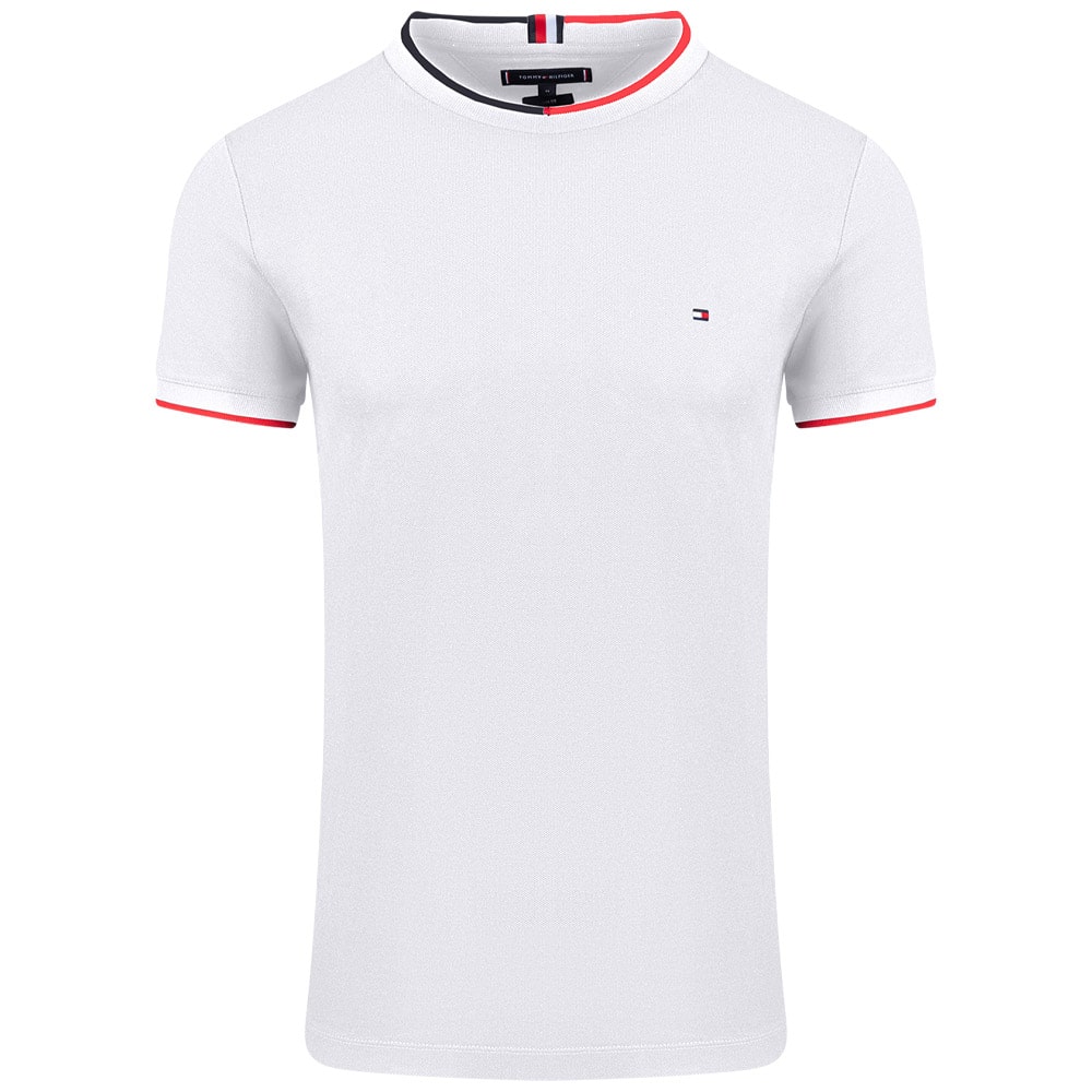 Tommy Hilfiger Λευκό T-shirt C Neck - MW0MW34439
