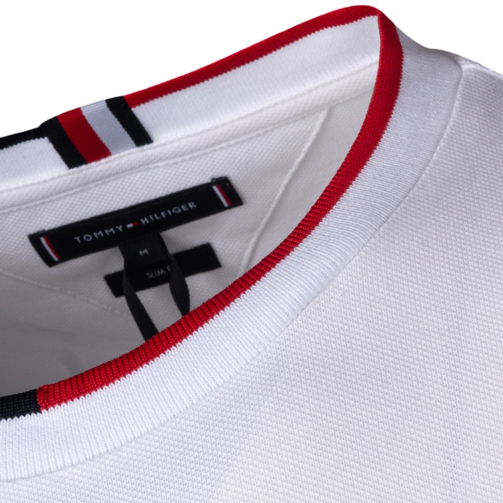 Tommy Hilfiger Λευκό T-shirt C Neck - MW0MW34439
