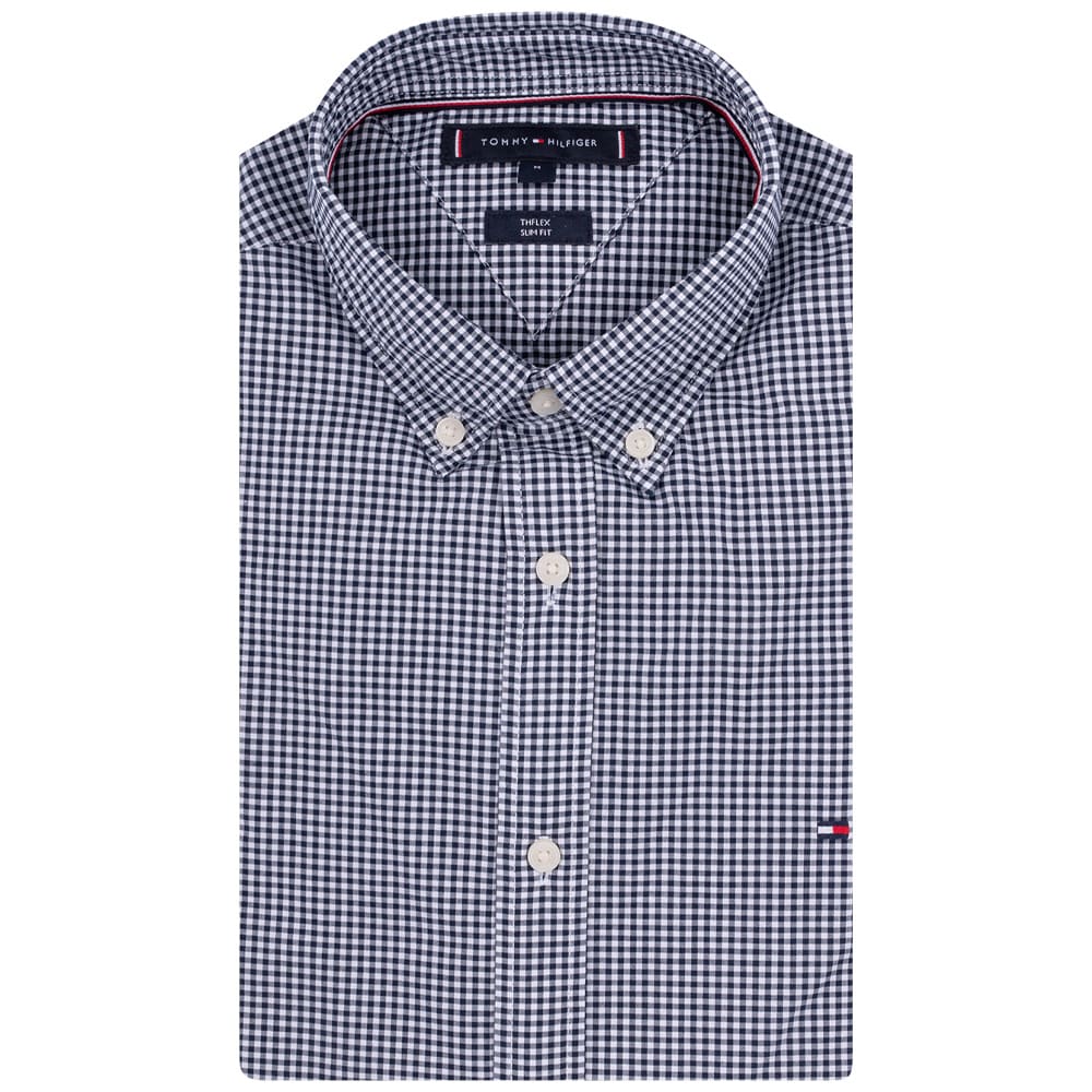 Tommy Hilfiger Μπλε/Λευκό Πουκάμισο Button Down - MW0MW34570