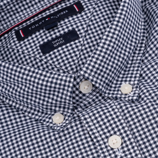Tommy Hilfiger Μπλε/Λευκό Πουκάμισο Button Down - MW0MW34570