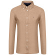 Tommy Hilfiger Μπεζ Πουκάμισο Button Down 100% Λινό - MW0MW34602