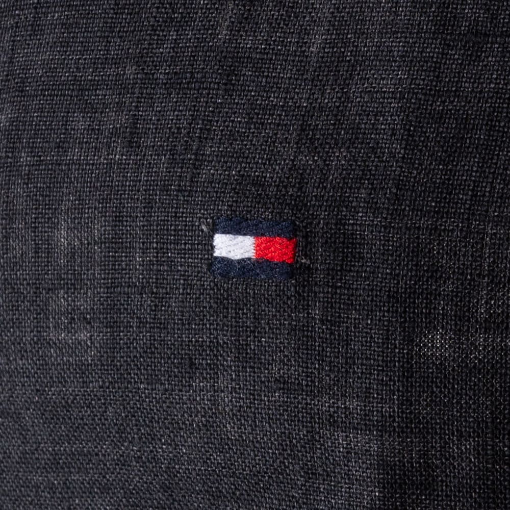 Tommy Hilfiger Μαύρο Πουκάμισο Button Down 100% Λινό - MW0MW34602