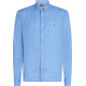 Tommy Hilfiger Μπλε Πουκάμισο Button Down 100% Λινό - MW0MW34602