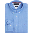 Tommy Hilfiger Μπλε Πουκάμισο Button Down 100% Λινό - MW0MW34602
