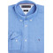 Tommy Hilfiger Μπλε Πουκάμισο Button Down 100% Λινό - MW0MW34602