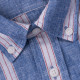 Tommy Hilfiger Μπλε Ριγέ Πουκάμισο 100% Λινό - MW0MW34612
