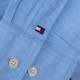 Tommy Hilfiger Μπλε Πουκάμισο Mao Linen Blend - MW0MW34641