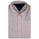 Tommy Hilfiger Μπεζ/Λευκό Ριγέ Πουκάμισο Button Down 100% Λινό - MW0MW34646