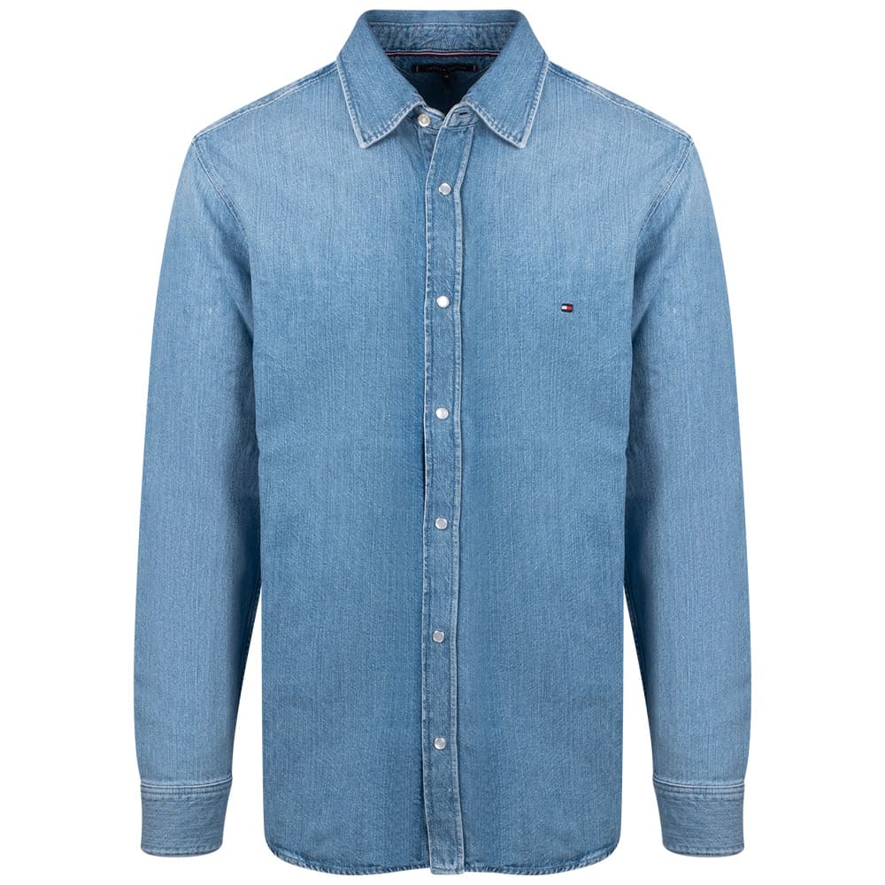 Tommy Hilfiger Μπλε Πουκάμισο Overshirt - MW0MW35217