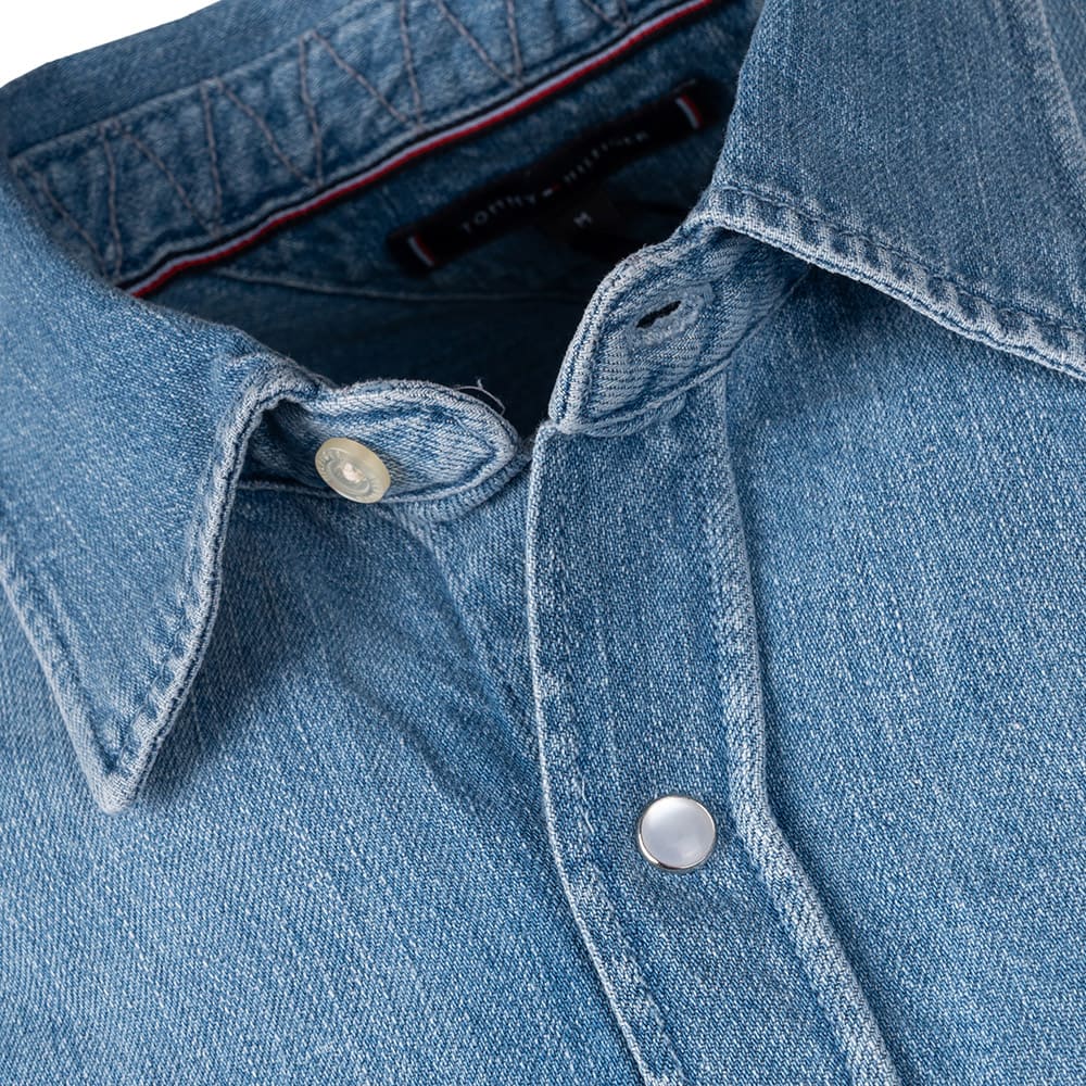 Tommy Hilfiger Μπλε Πουκάμισο Overshirt - MW0MW35217