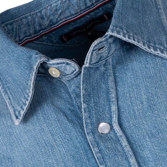 Tommy Hilfiger Μπλε Πουκάμισο Overshirt - MW0MW35217