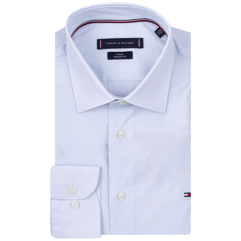Tommy Hilfiger Λευκό Πουκάμισο Με Μικροσχέδιο - MW0MW35312