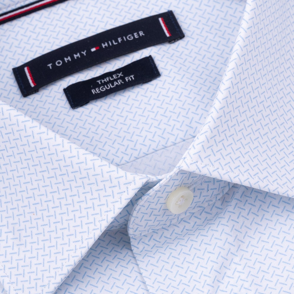 Tommy Hilfiger Λευκό Πουκάμισο Με Μικροσχέδιο - MW0MW35312