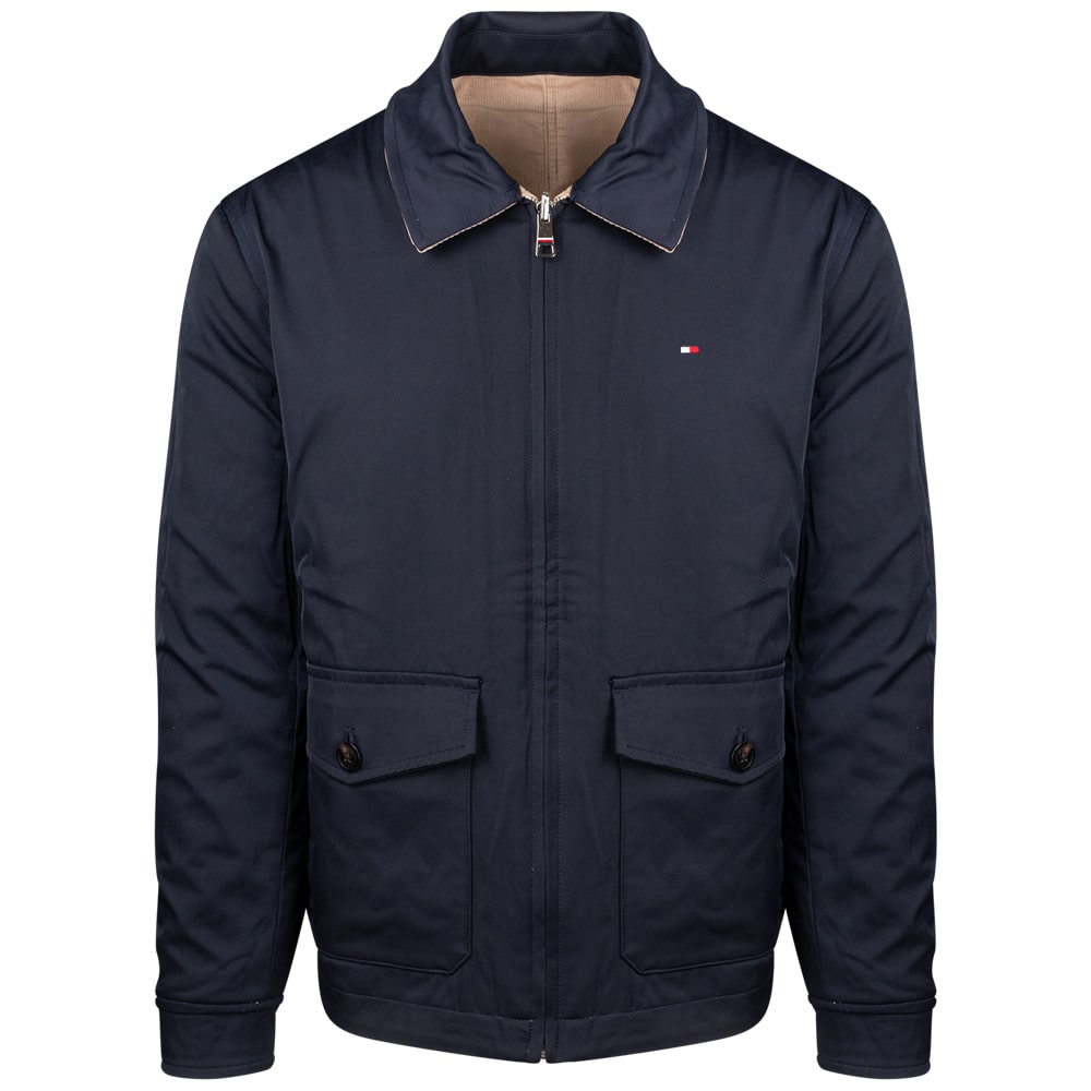 Tommy Hilfiger Μπεζ/Μπλε Μπουφάν Reversible - MW0MW36588