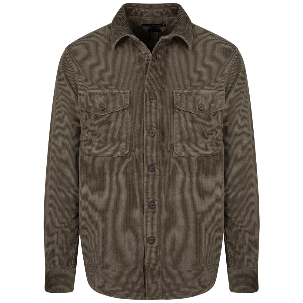 Tommy Hilfiger Λαδί Πουκάμισο Κοτλέ Overshirt - MW0MW36855