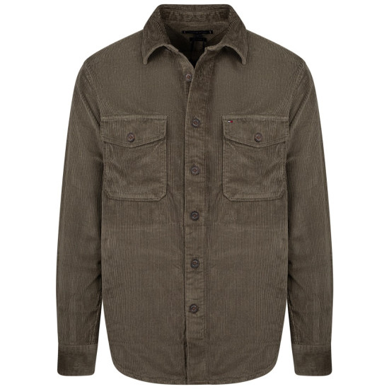 Tommy Hilfiger Λαδί Πουκάμισο Κοτλέ Overshirt - MW0MW36855
