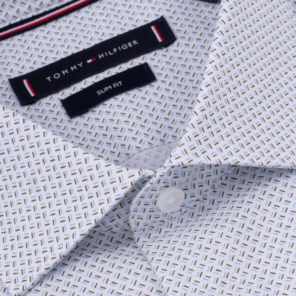 Tommy Hilfiger Λευκό Πουκάμισο Με Μικροσχέδειο - MW0MW36923