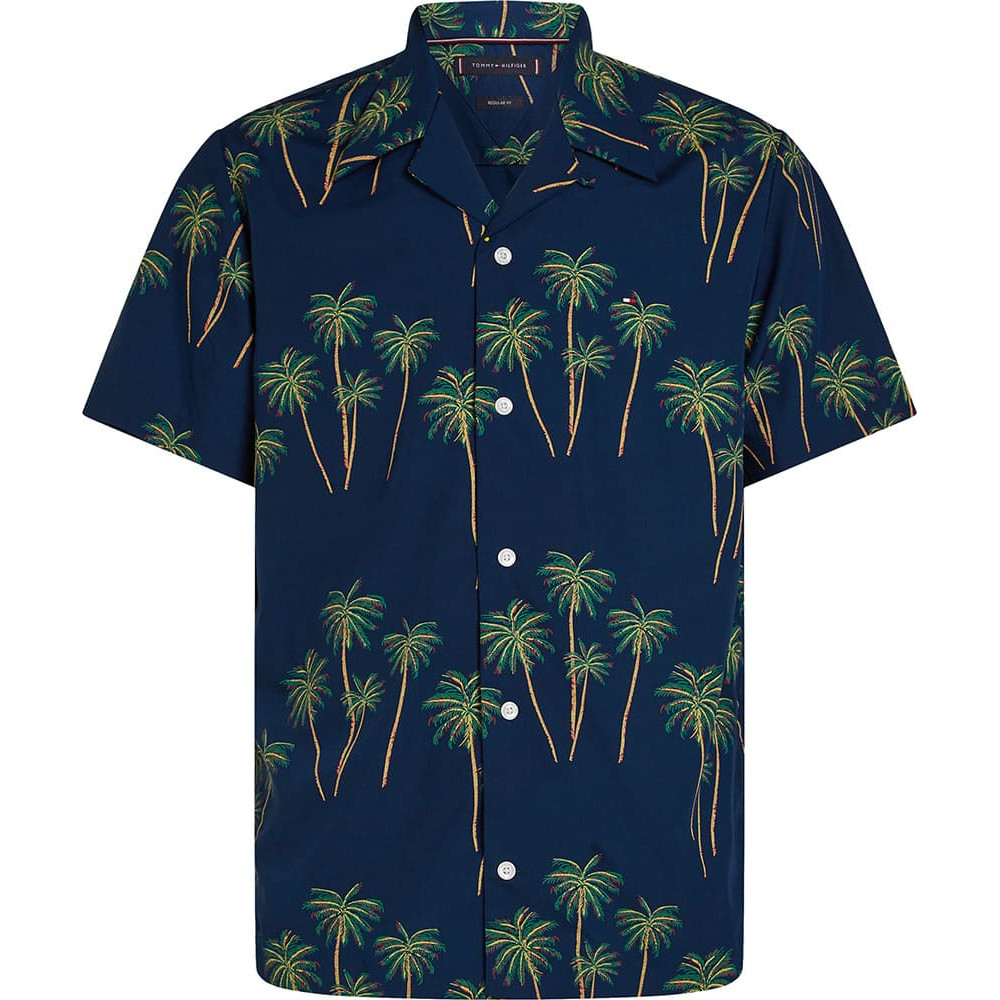Tommy Hilfiger Μπλε Πουκάμισο Hawaiian - MW0MW38580
