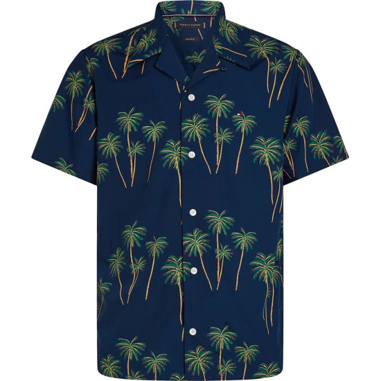 Tommy Hilfiger Μπλε Πουκάμισο Hawaiian - MW0MW38580