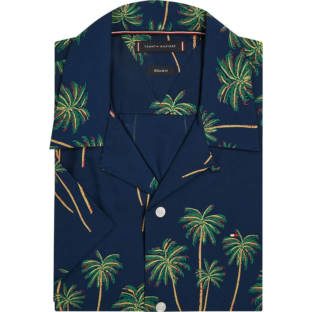 Tommy Hilfiger Μπλε Πουκάμισο Hawaiian - MW0MW38580