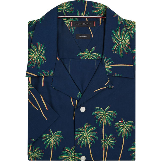 Tommy Hilfiger Μπλε Πουκάμισο Hawaiian - MW0MW38580